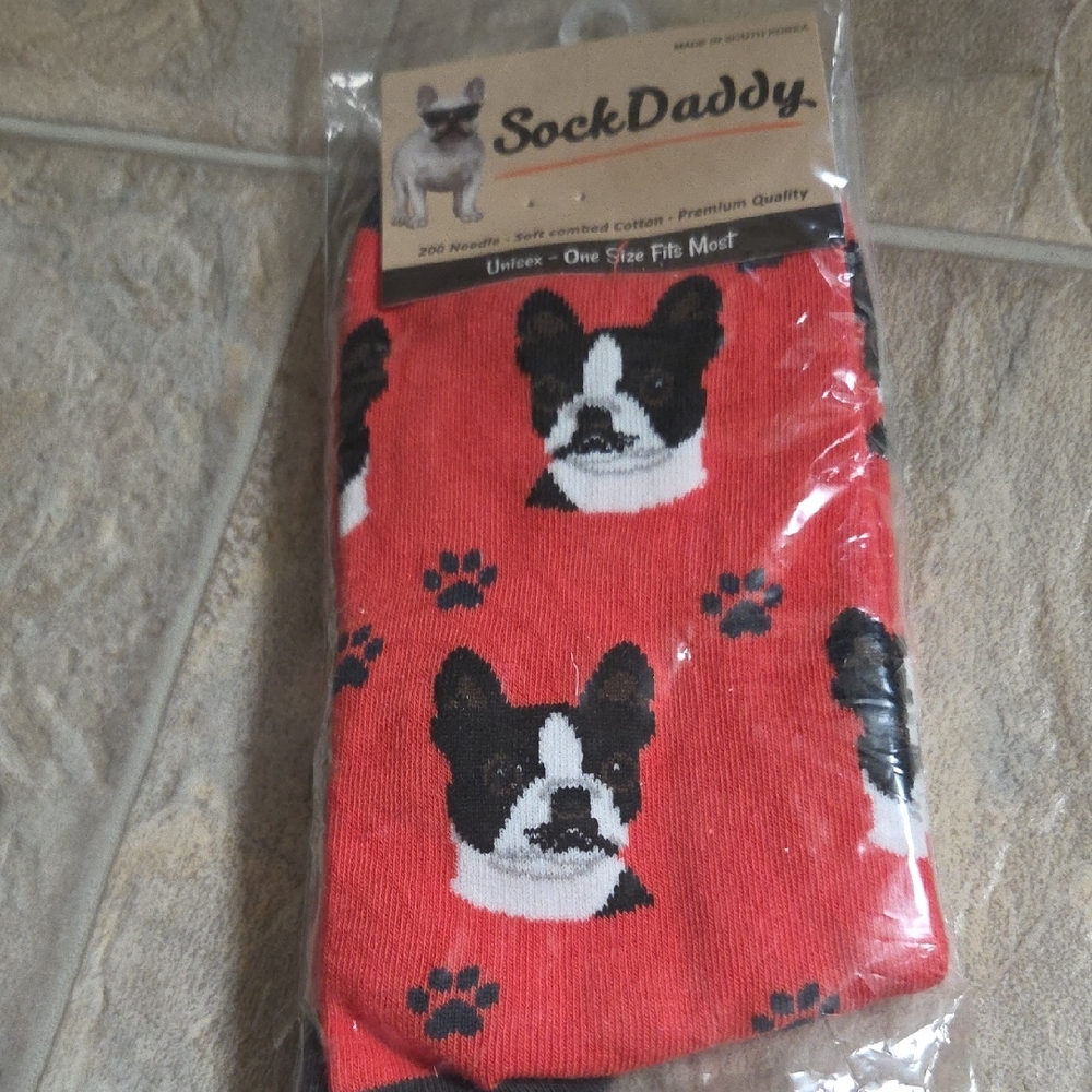 Red Dog Print Women's Socks